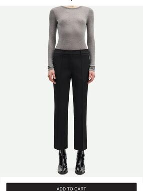Samsoe - Classic Straight-Leg Black Dress Pants
